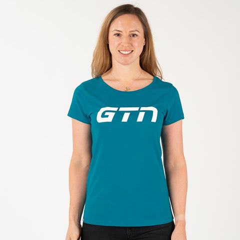 T-shirt ecologica da donna GTN - verde acqua
