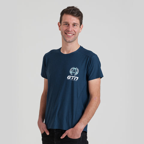 GTN Men's Blue Running T-Shirt