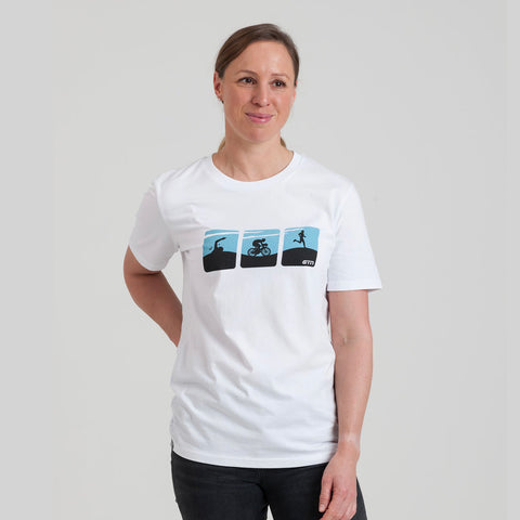 GTN Swim, Bike, Run Logos T-Shirt