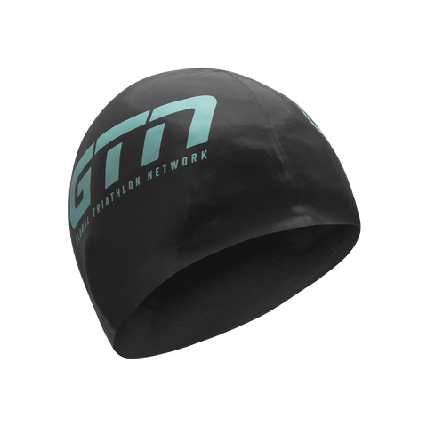 GTN Swim Cap - Black & Turquoise